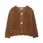 ROXY™ | Gold-Button Knitted Cardigan