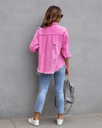 EMELIA™  | Denim Jacket in Beautiful Colors