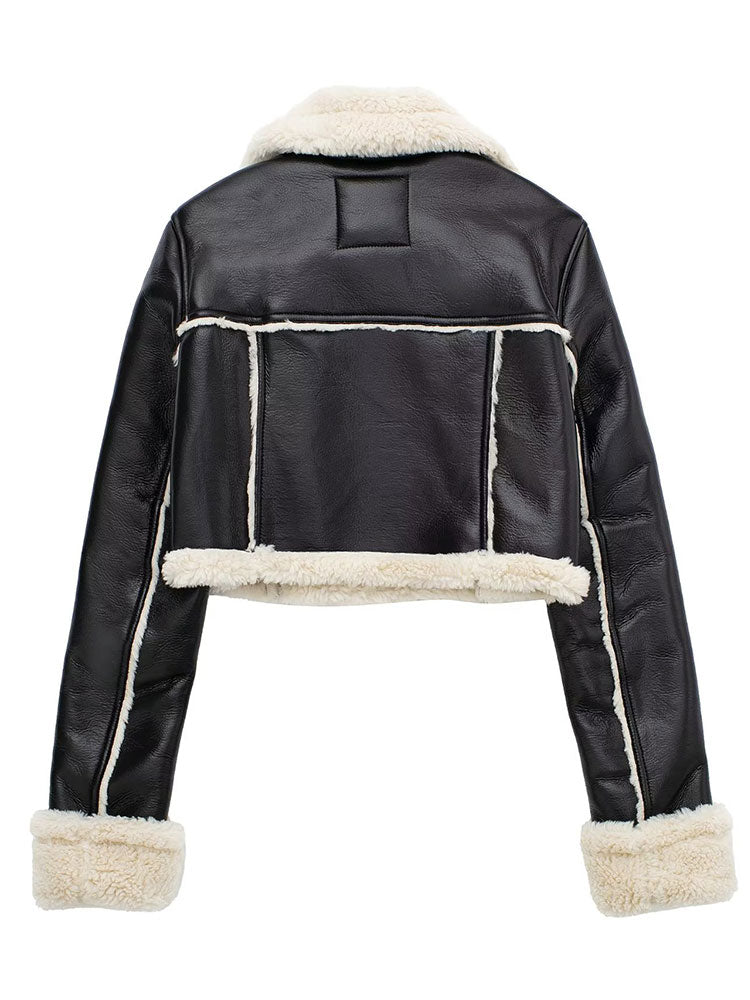 LIV™ | Cropped Shearling coat