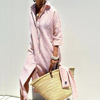 Elle | Classic striped shirt dress