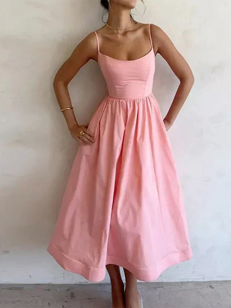 Elle | Dress with spaghetti straps
