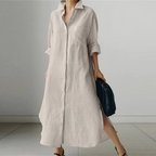 Elle | Oversized casual shirt dress