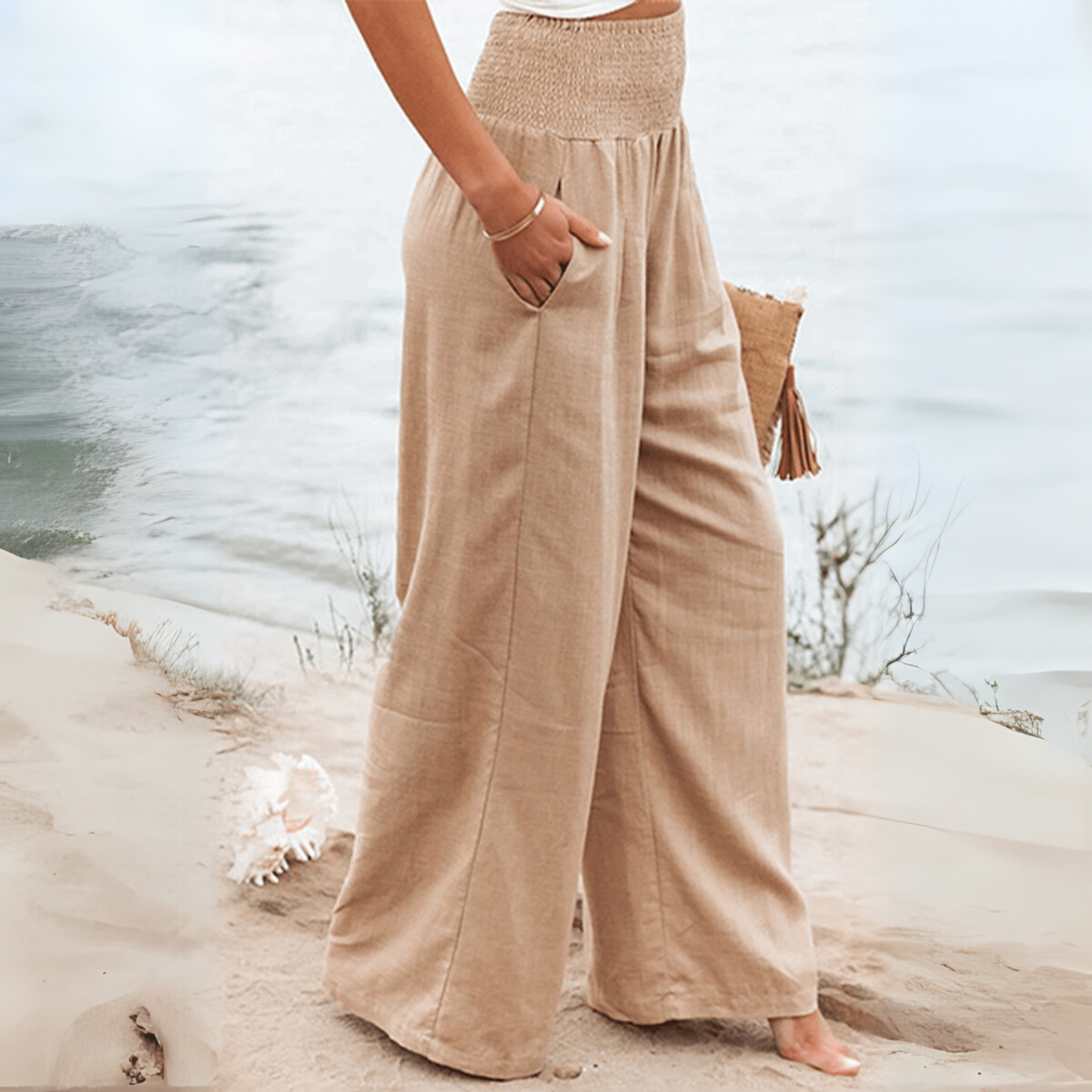 Elle | High-waisted trousers