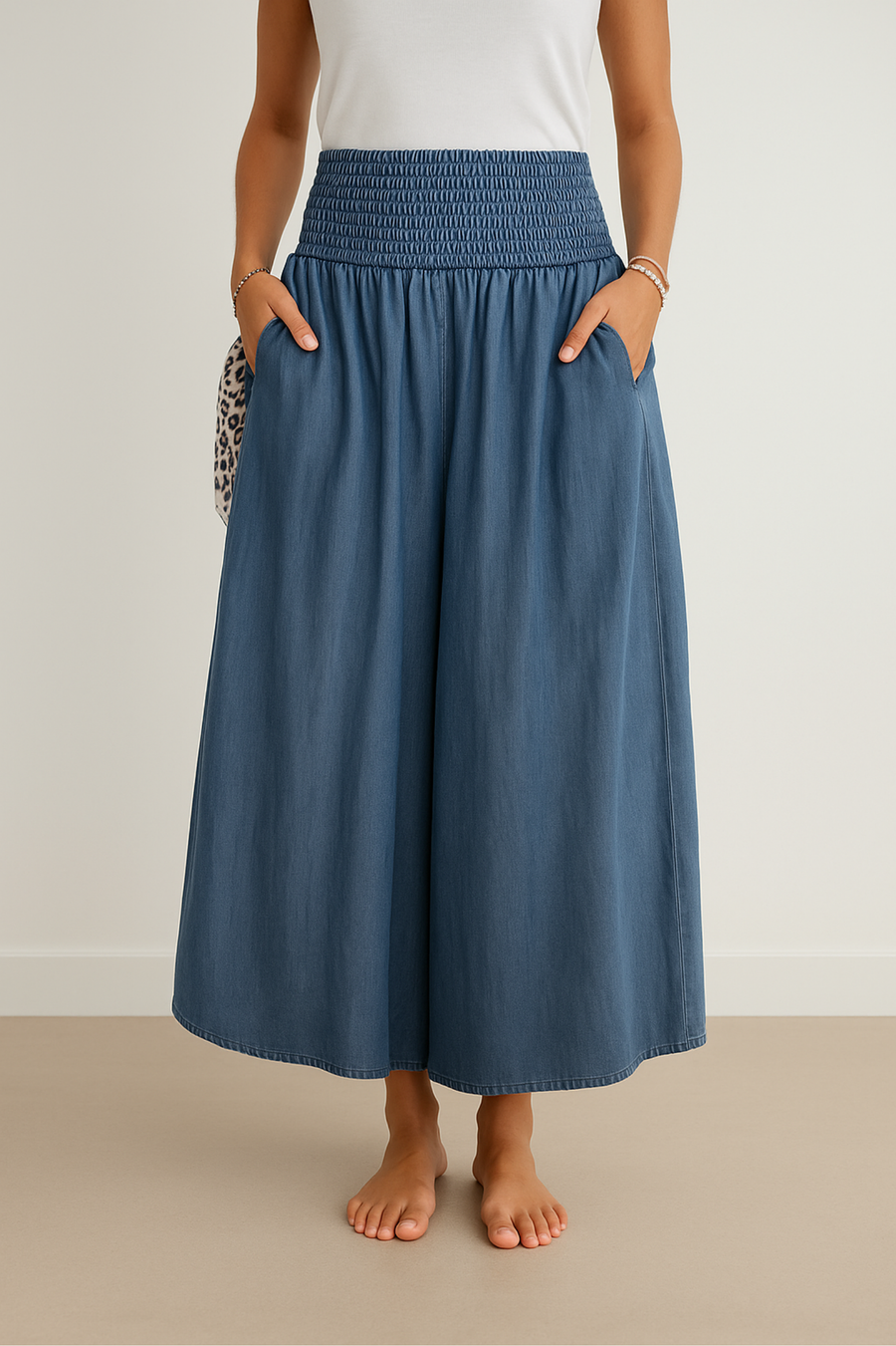 Elle | Trousers with elastic waistband
