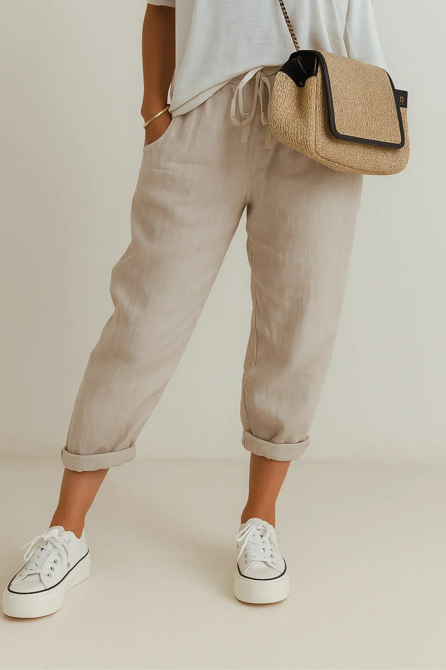 Elle | Casual linen trousers