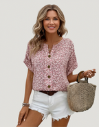 Elle | Blouse with flowers