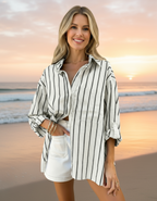 Elle | Oversized striped shirt