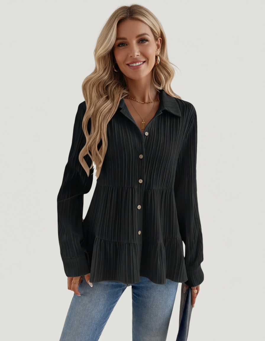 Elle | Elegant ruffled shirt