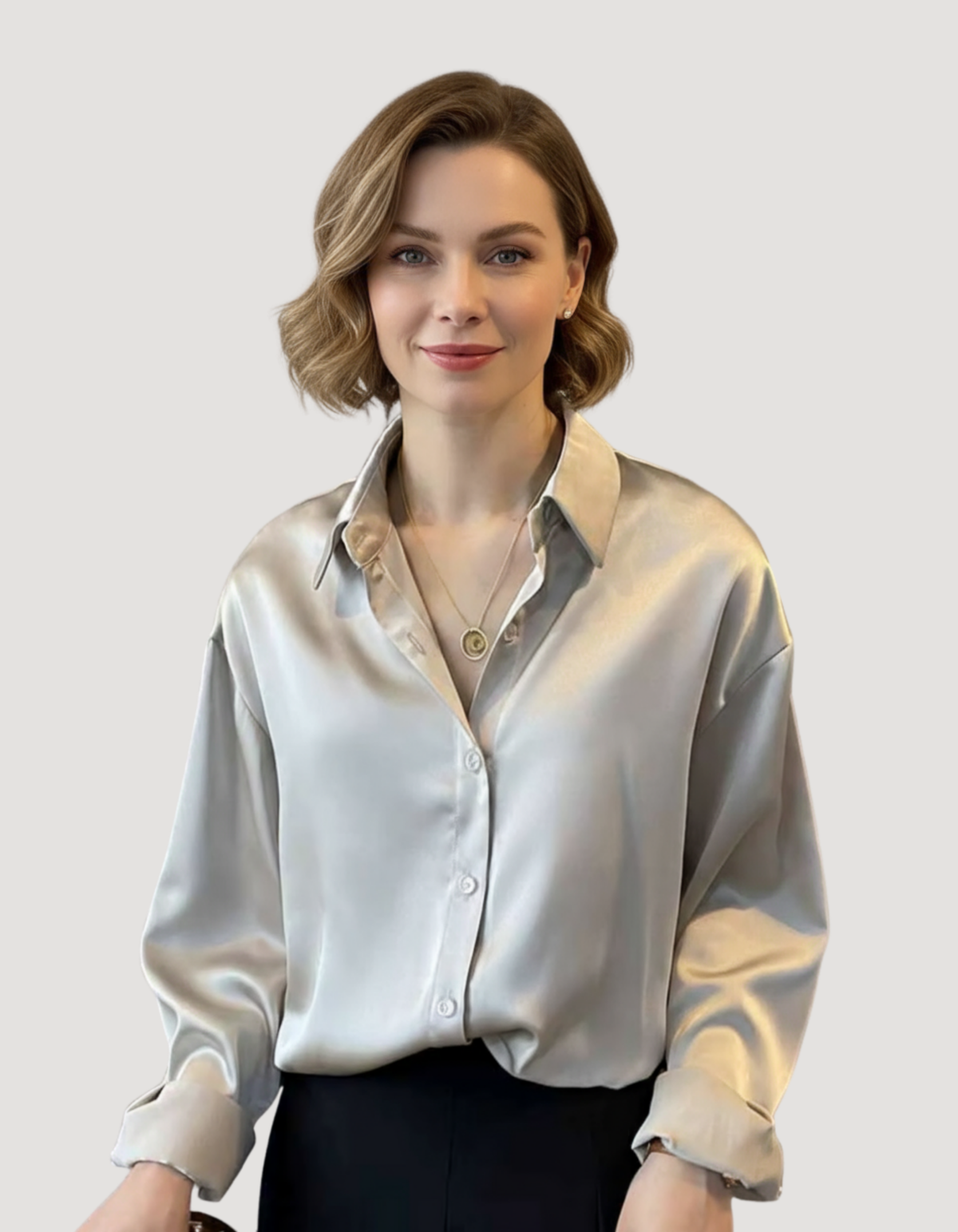 Elle | Luxury satin shirt