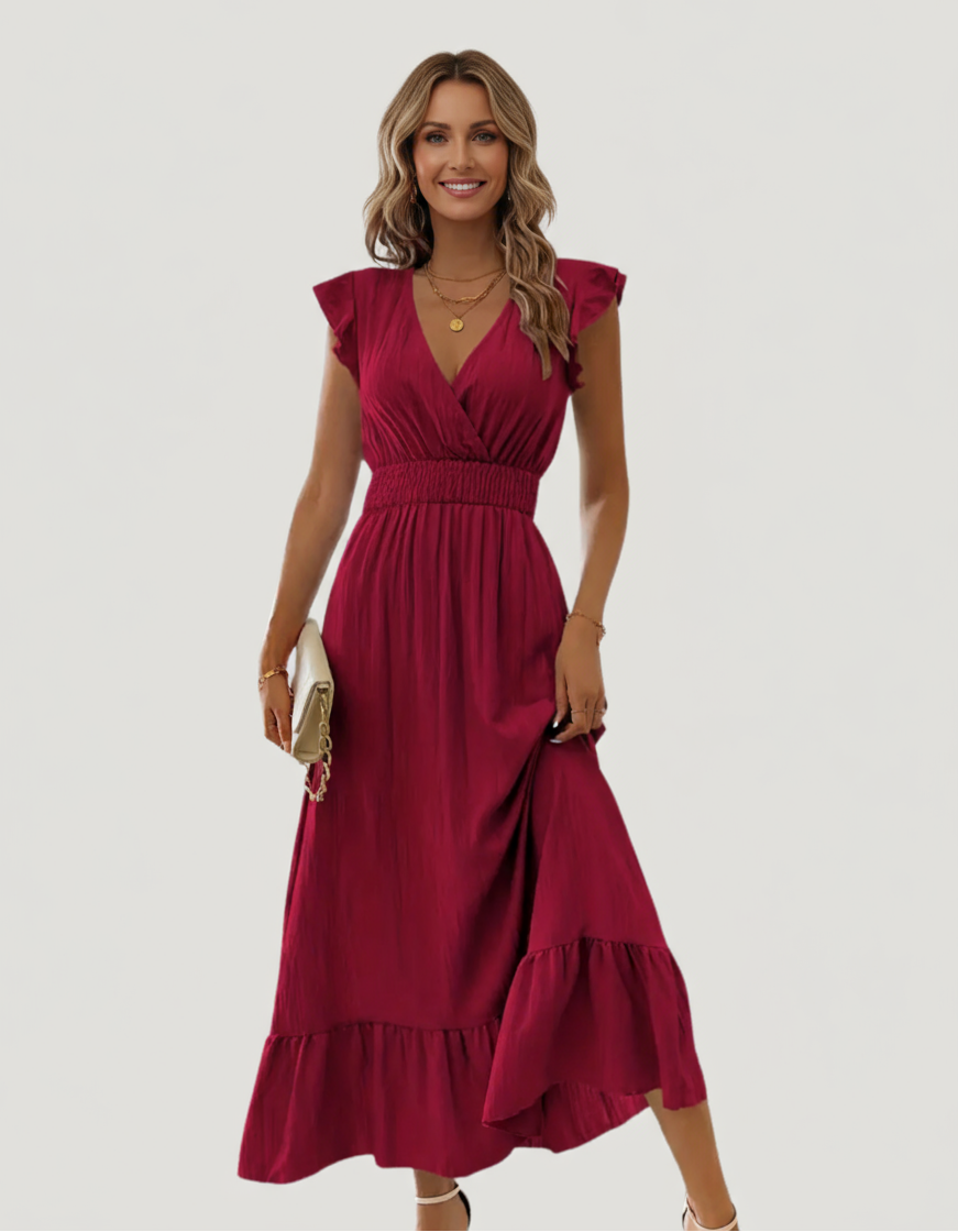 Elle | Elegant flowing midi dress