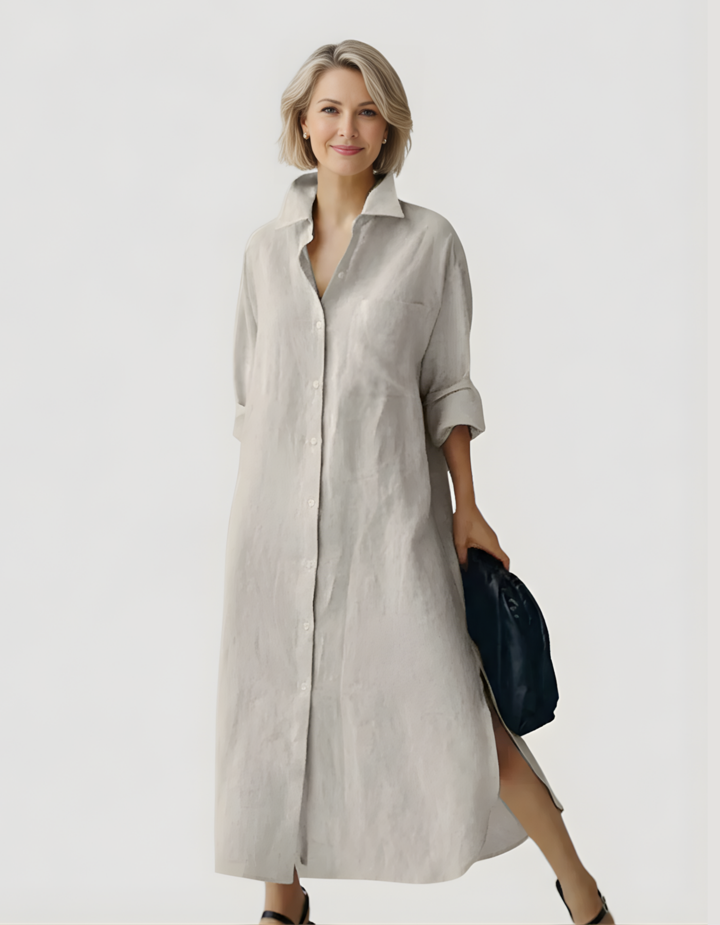 Elle | Oversized casual shirt dress