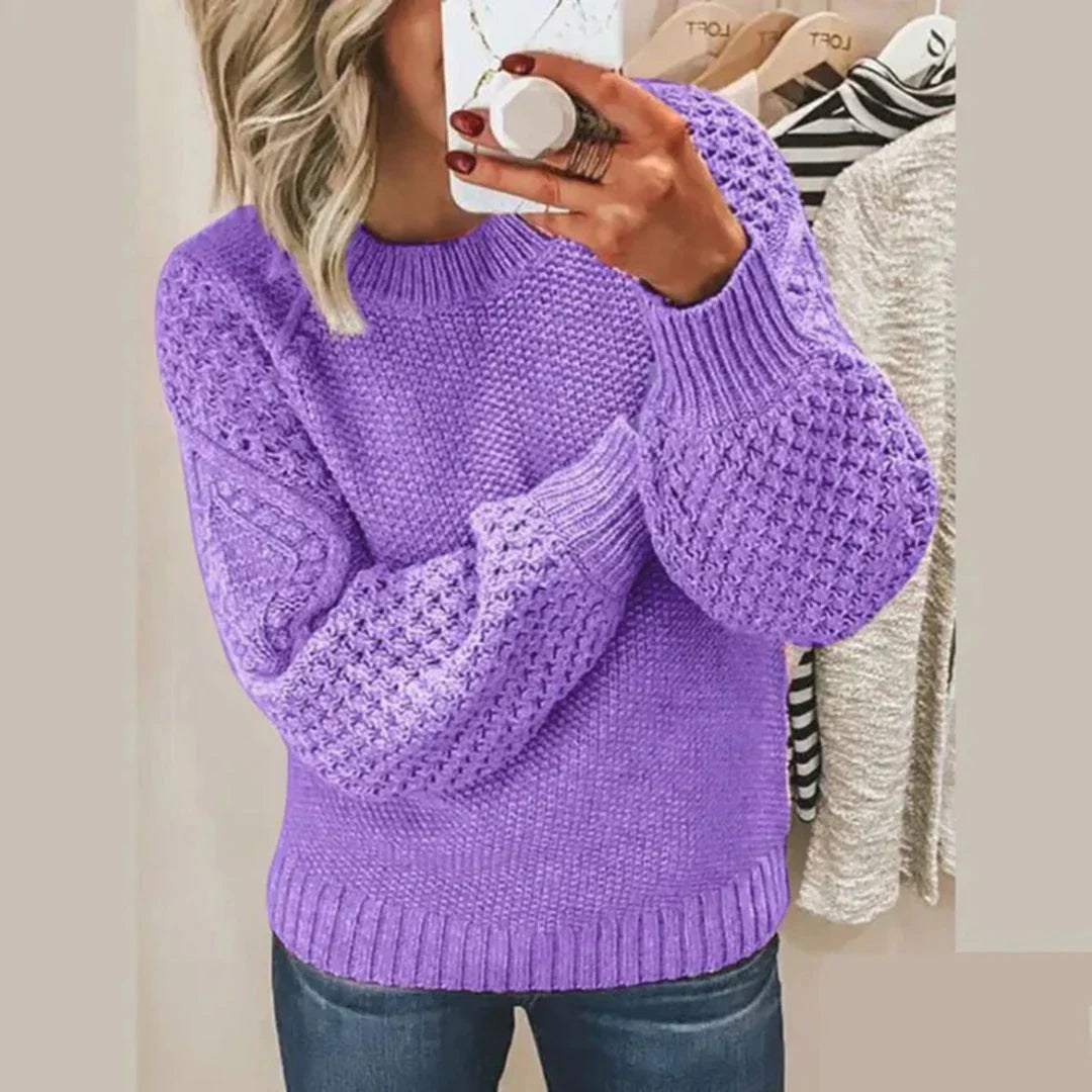 KIKI™ | Knitted Arm Detailed Sweater