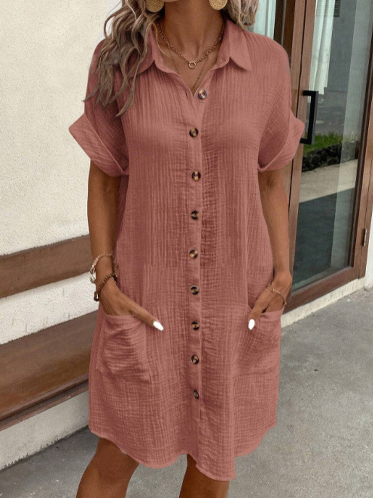 Elle | Oversized polo dress