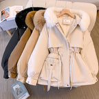 MIE™ | Jacket With Faux Fur Collar