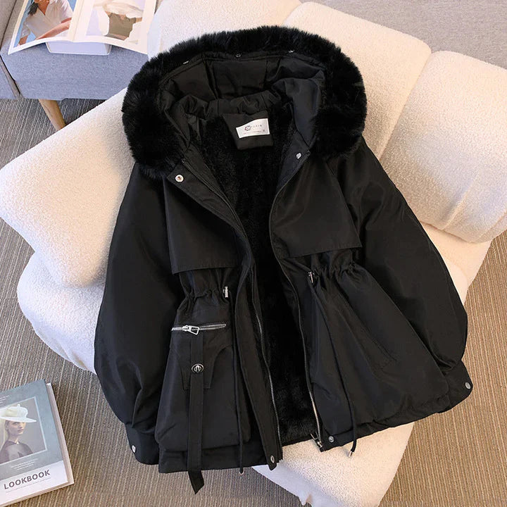 MIE™ | Jacket With Faux Fur Collar