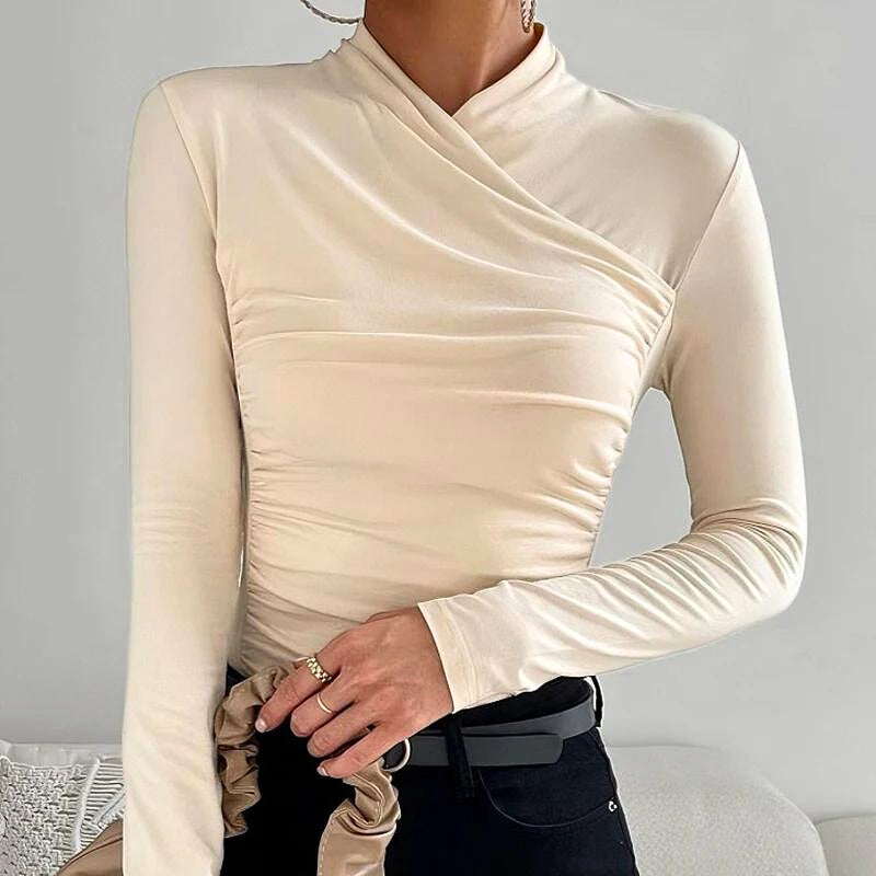 Elle | Long-sleeved crossover top