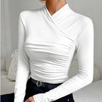 Elle | Long-sleeved crossover top