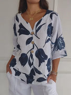 Elle | Blouse with flowers