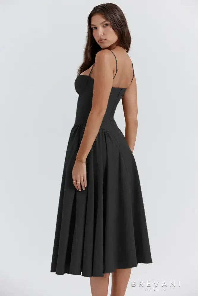 Elle | Midi corset dress