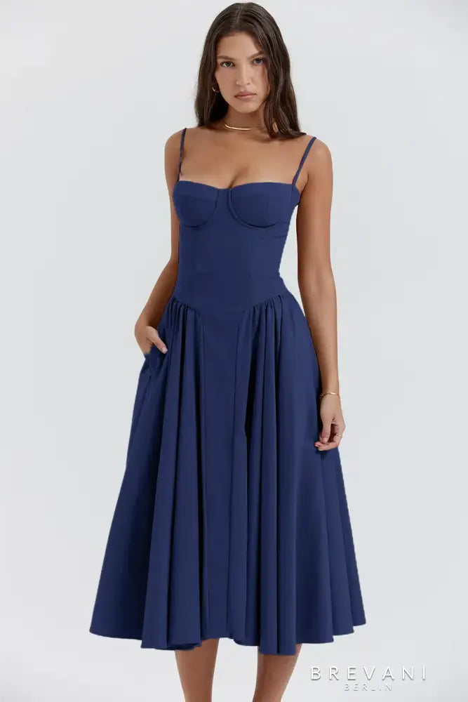 Elle | Midi corset dress