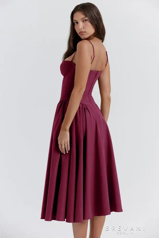 Elle | Midi corset dress