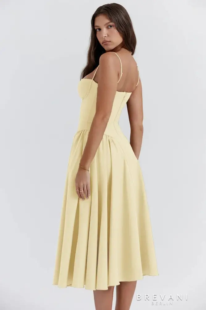Elle | Midi corset dress