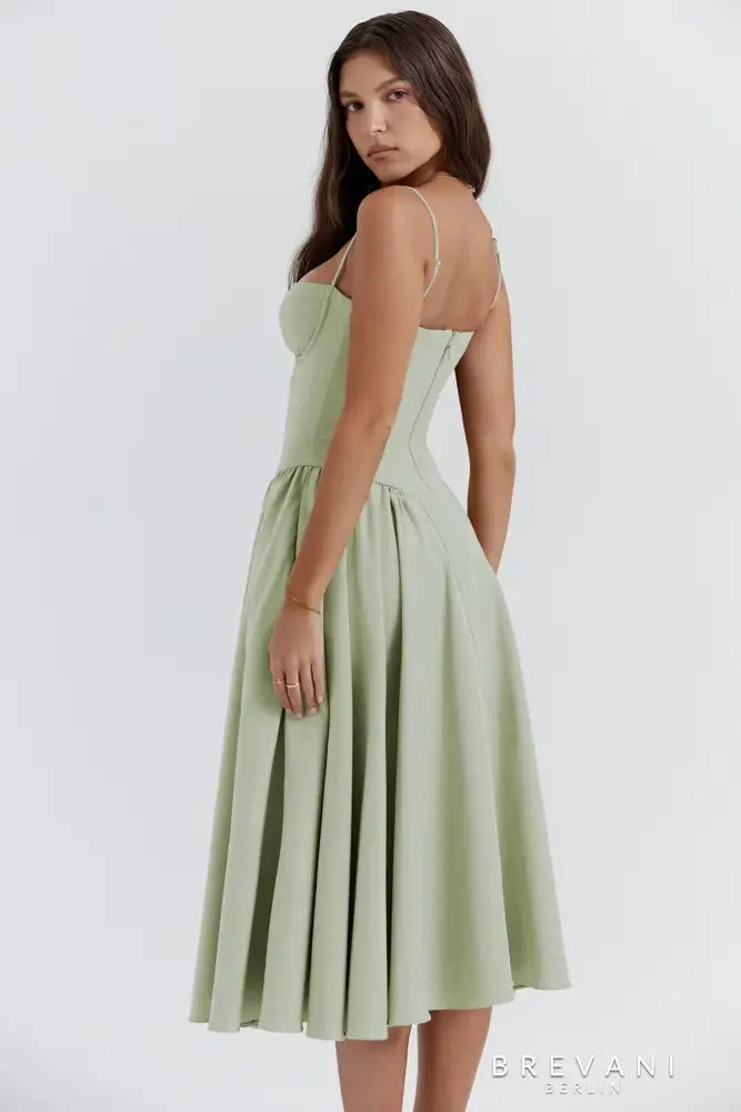 Elle | Midi corset dress