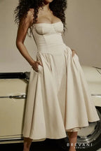 Elle | Midi corset dress