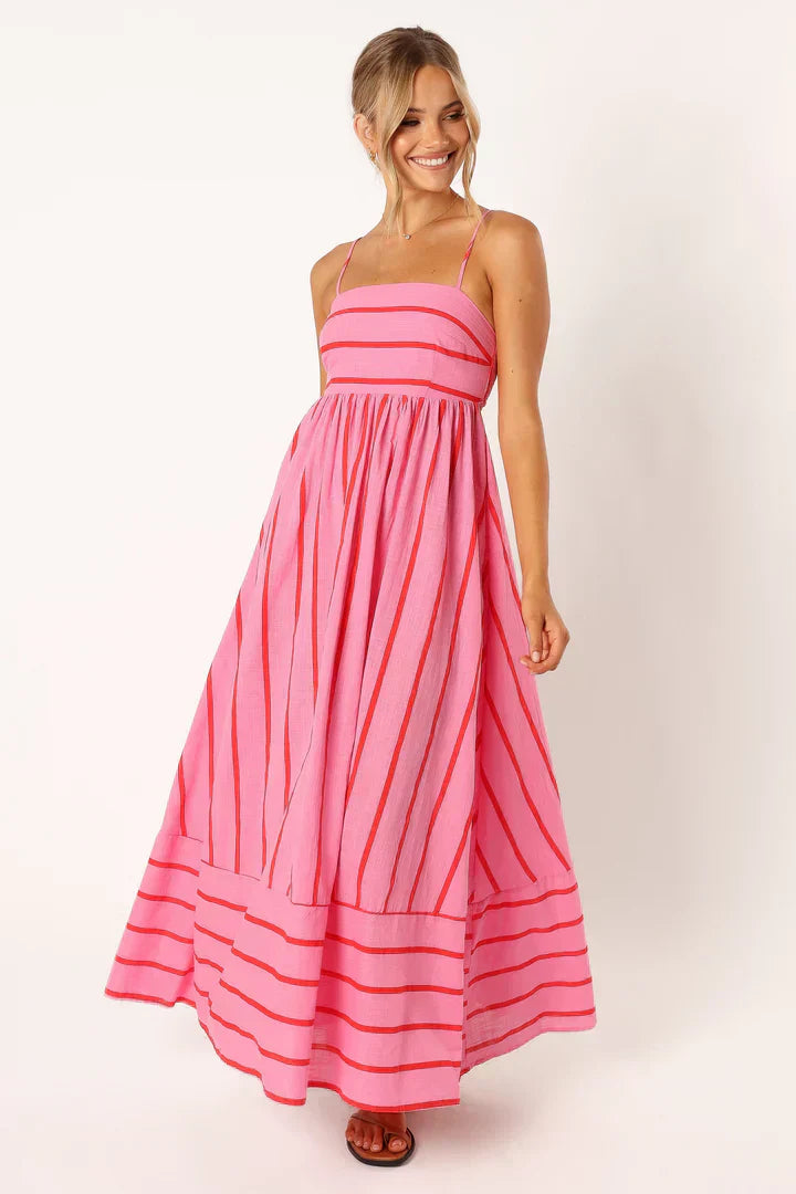 Elle | Striped sunset dress