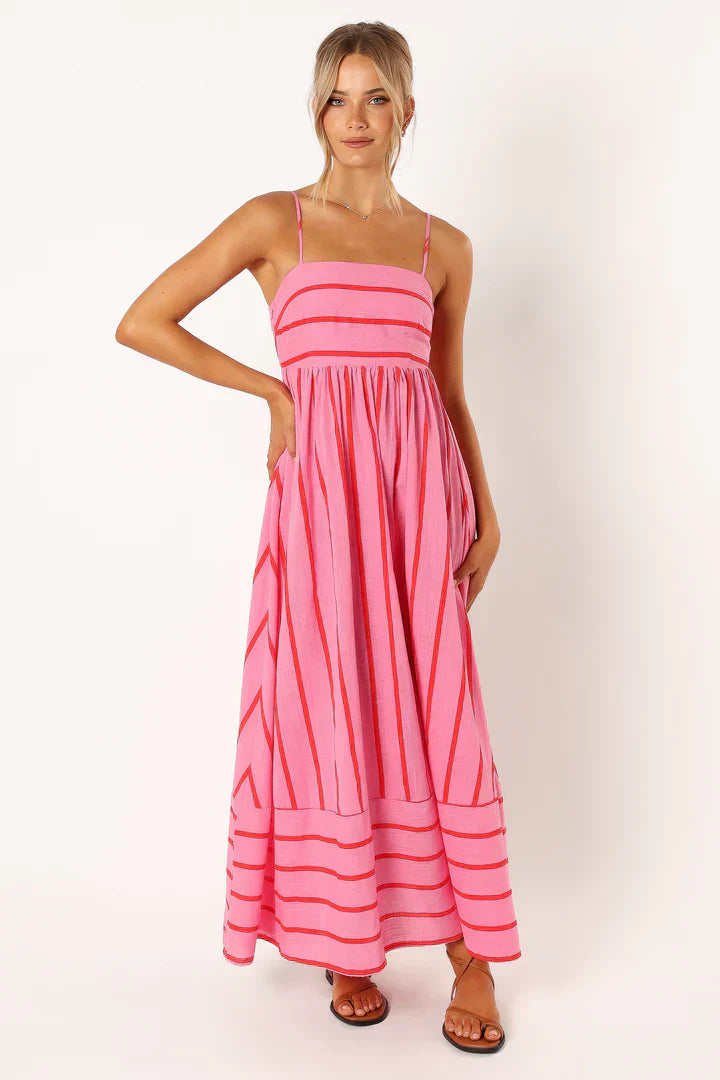 Elle | Striped sunset dress