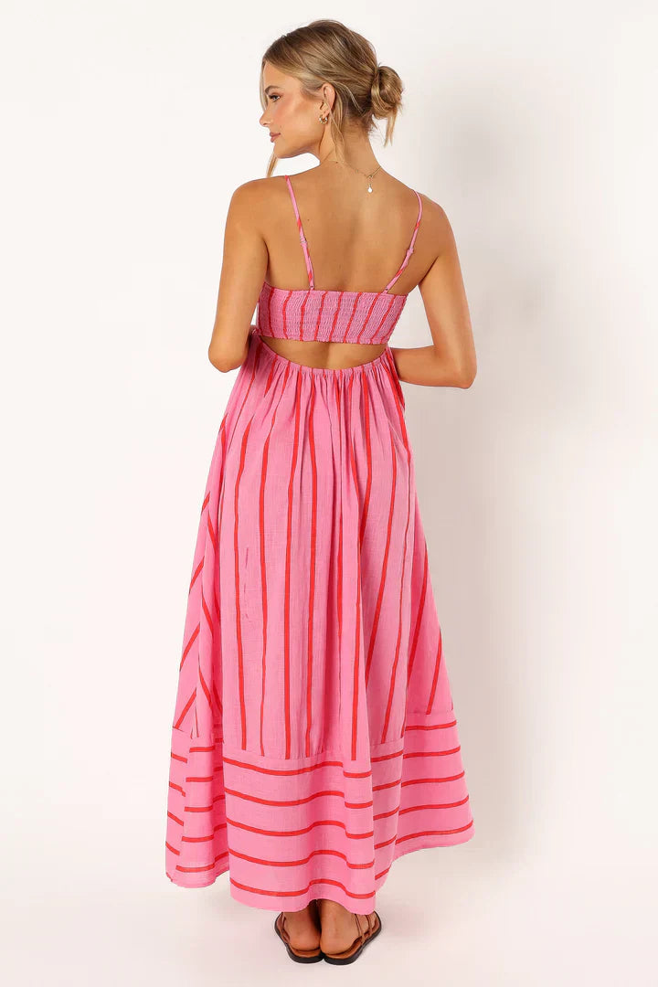 Elle | Striped sunset dress