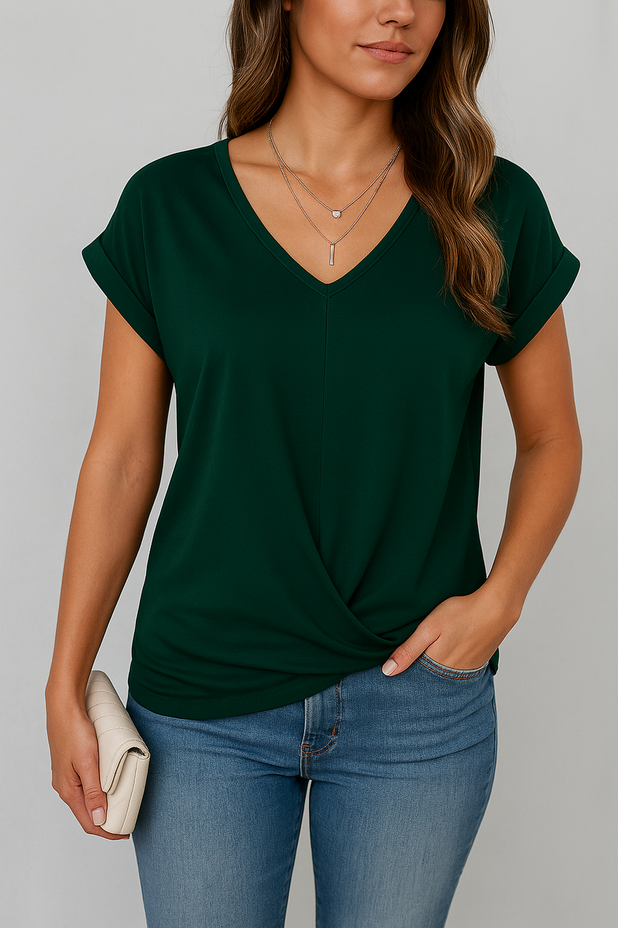 Elle | Elegant V-neck top