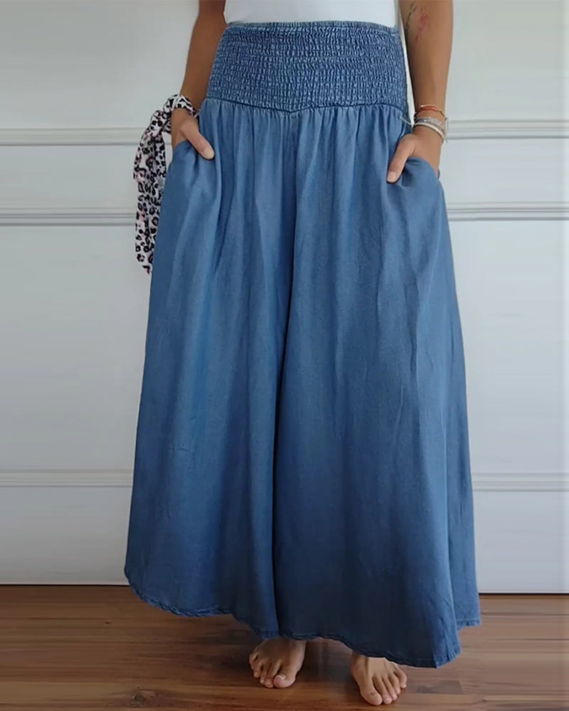 Elle | Trousers with elastic waistband