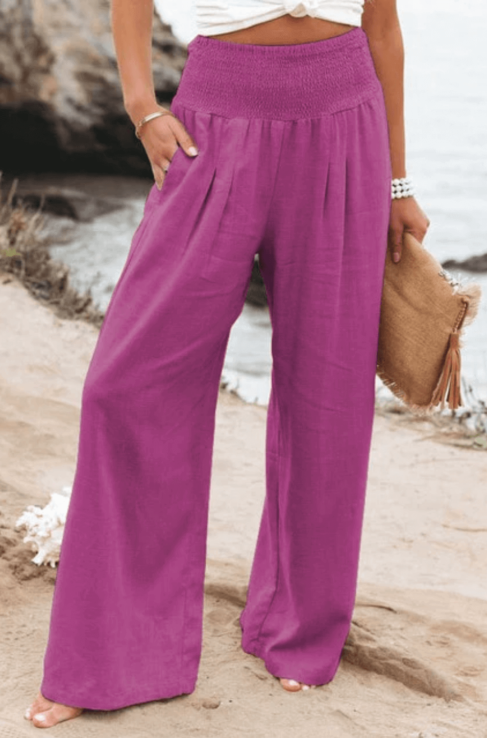 Elle | High-waisted trousers