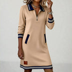 Harper™ | Zip-Collar Casual Dress