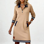 Harper™ | Zip-Collar Casual Dress