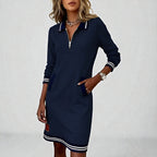 Harper™ | Zip-Collar Casual Dress