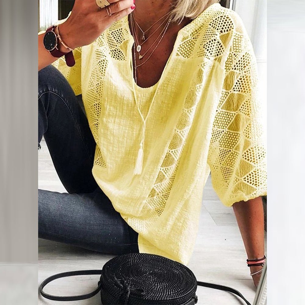 Elle | Crochet blouse