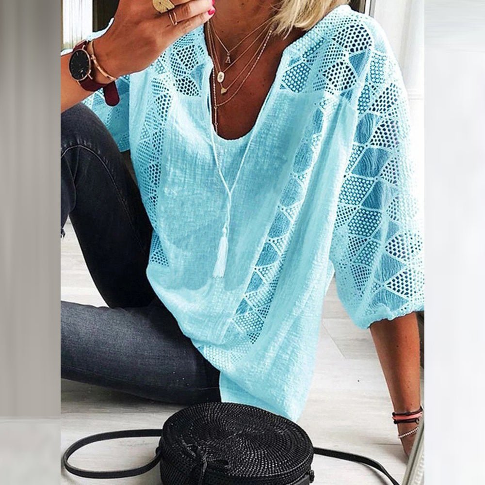 Elle | Crochet blouse