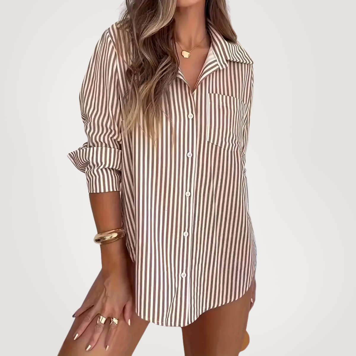 Elle | Elegant striped shirt