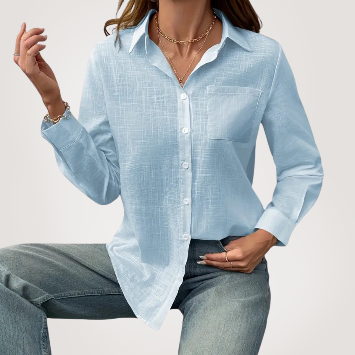 Elle | Light casual linen shirt