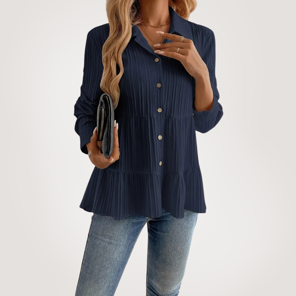 Elle | Elegant ruffled shirt