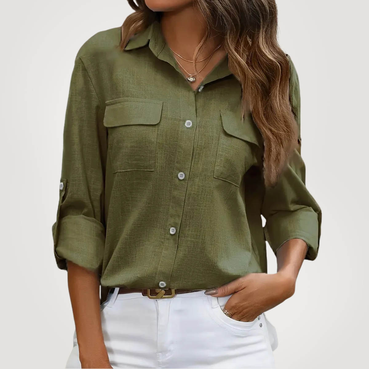 Elle | Everyday cotton linen shirt