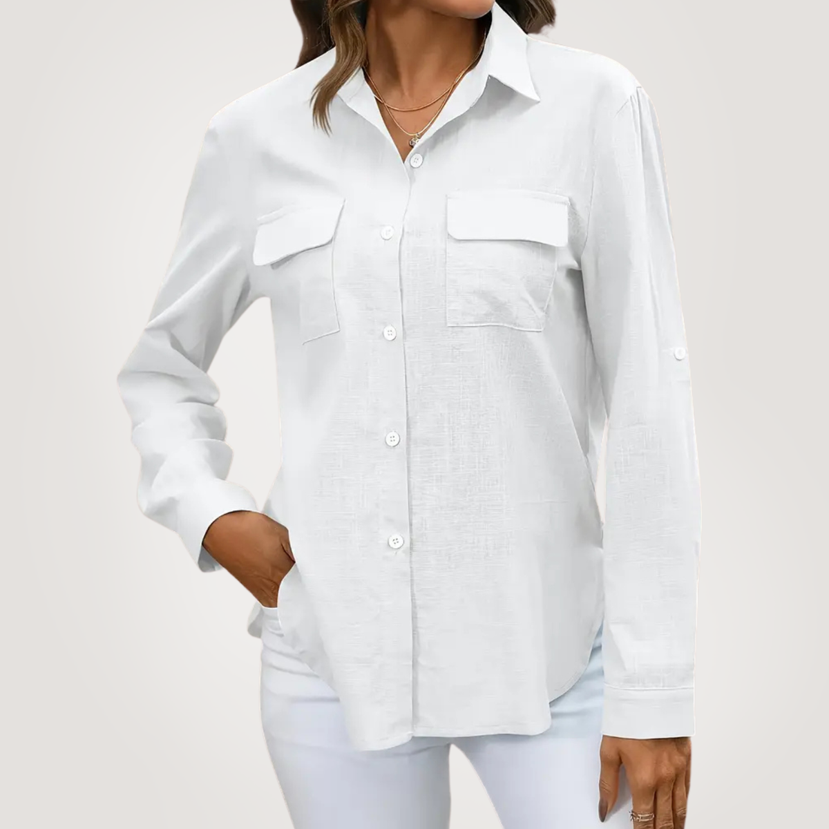 Elle | Everyday cotton linen shirt