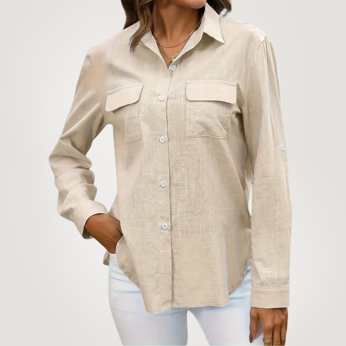 Elle | Everyday cotton linen shirt