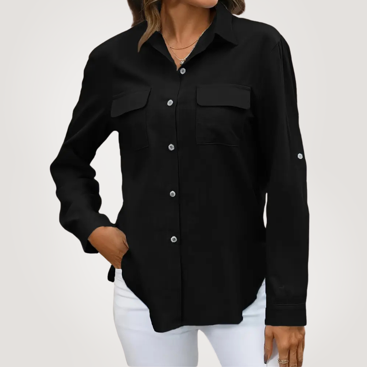 Elle | Everyday cotton linen shirt