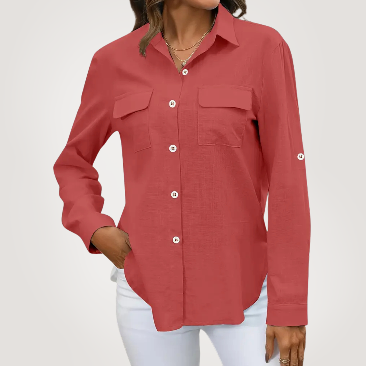 Elle | Everyday cotton linen shirt