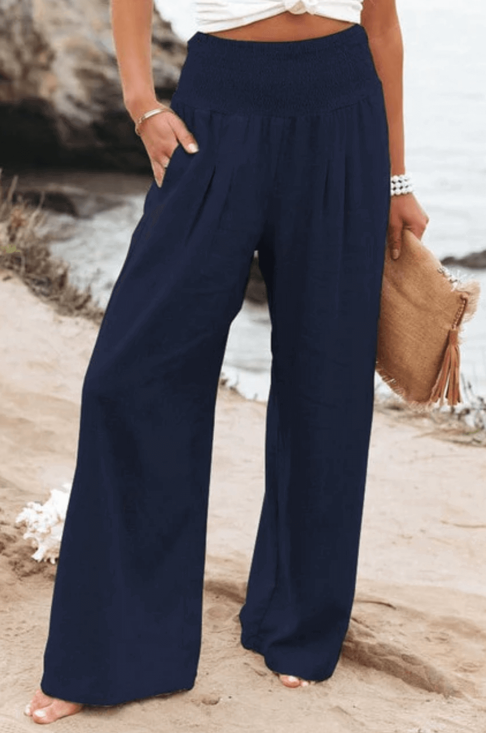 Elle | High-waisted trousers