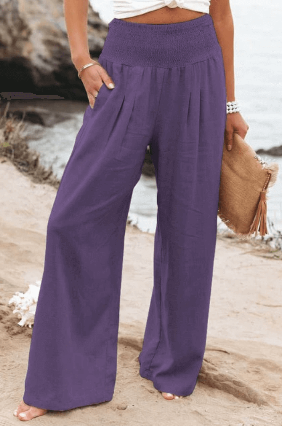 Elle | High-waisted trousers