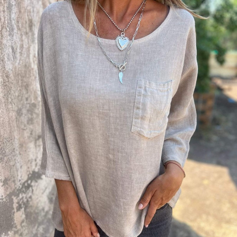 Elle | Everyday cotton linen shirt
